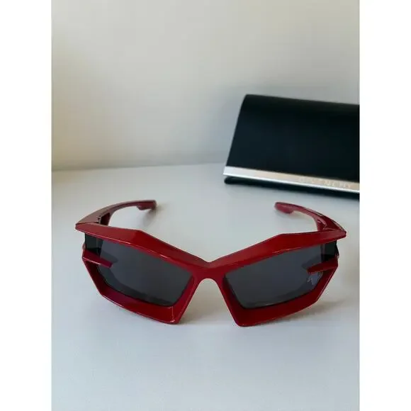 NEW Givenchy GV40049U Cut Mask Red Sunglasses